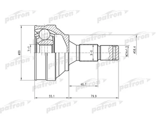 ШРУС наружный передний для Citroen Berlingo (M49) 1996-2002 новый