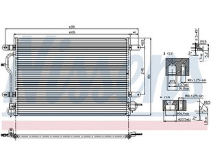 Радиатор кондиционера (конденсер) для Audi A6 [C5] 1997-2004 новый