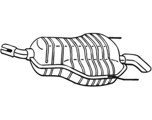 Глушитель основной для Opel Astra H / Family 2004-2015 новый