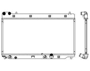 Радиатор основной для Honda Jazz 2002-2008 новый
