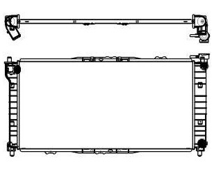 Радиатор основной для Mazda 626 (GE) 1992-1997 новый