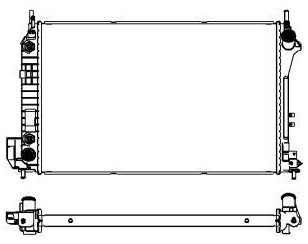 Радиатор основной для Opel Signum 2003-2008 новый