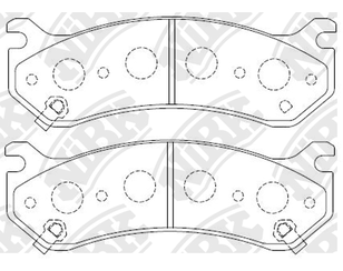 Колодки тормозные передние к-кт для Cadillac Escalade II 2000-2006 новый