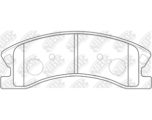 Колодки тормозные передние к-кт для Jeep Grand Cherokee (WJ, WG) 1999-2004 новый