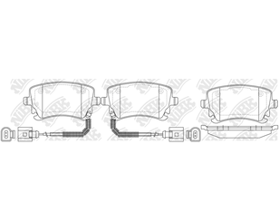 Колодки тормозные задние дисковые к-кт для VW Phaeton 2002-2016 новый