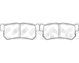 Колодки тормозные задние дисковые к-кт для Ssang Yong Musso 1993-2006 новый