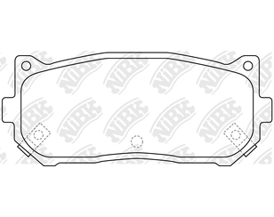 Колодки тормозные задние дисковые к-кт для Kia Spectra 2001-2011 новый