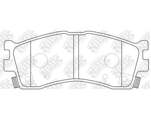 Колодки тормозные передние к-кт для Kia Clarus 1996-2001 новый