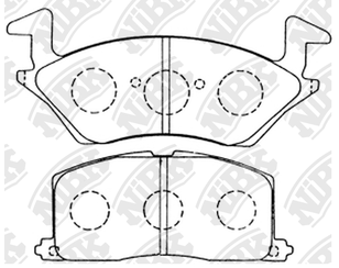 Колодки тормозные передние к-кт для Toyota Starlet P8 1989-1996 новый