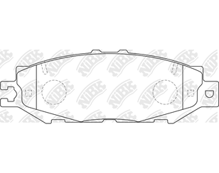 Колодки тормозные задние дисковые к-кт для Lexus LS 400 (UCF10) 1989-1994 новый