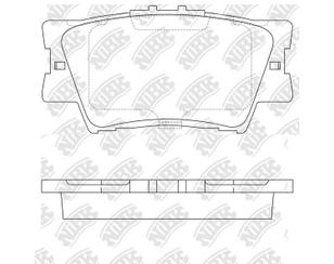 Колодки тормозные задние дисковые к-кт для Lexus ES (SV40) 2006-2012 новый