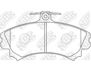 Колодки тормозные передние к-кт для Mitsubishi Colt (Z3) 2003-2012 новый