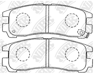 Колодки тормозные задние дисковые к-кт для Mitsubishi Space Runner (N1,N2) 1991-1999 новый