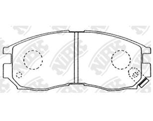 Колодки тормозные передние к-кт для Mitsubishi Mirage 1995-2003 новый