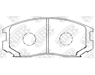 Колодки тормозные передние к-кт для Mitsubishi Galant (E5) 1993-1997 новый