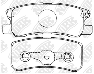 Колодки тормозные задние дисковые к-кт для Chrysler Sebring 2006-2010 новый