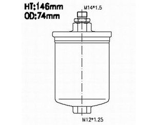 Фильтр топливный для Mercedes Benz W124 1984-1993 новый