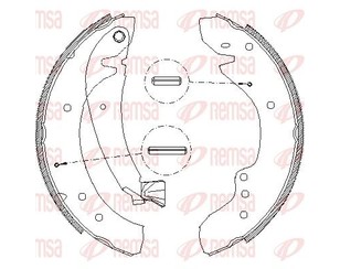 Колодки барабанные к-кт для Fiat Ducato 1990-1994 новый