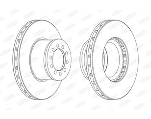 Диск тормозной передний вентилируемый для Mercedes Benz Truck Atego 1998-2003 новый