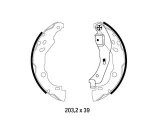 Колодки барабанные к-кт для Citroen C-Elysee 2012> новый