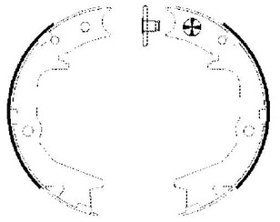 Колодки ручного тормоза к-кт для Mitsubishi Eclipse II 1995-1999 новый