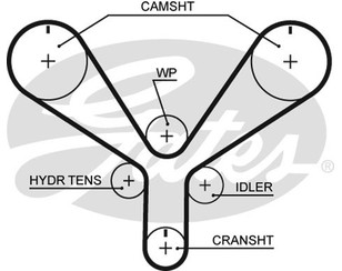 Ремень ГРМ 26 для Honda Accord VI 1998-2002 новый