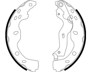 Колодки барабанные к-кт для Fiat Sedici 2007-2014 новый