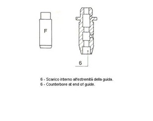 Направляющая клапана выпускного для Nissan Sunny Y10 1990-2000 новый