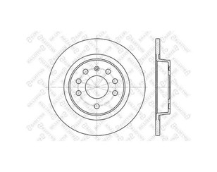 Диск тормозной задний для Opel Signum 2003-2008 новый