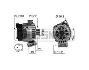 Генератор для Ford Fiesta 2001-2008 новый