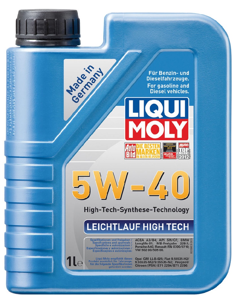 Масло LIQUI MOLY LEICHTLAUF HIGH TECH 5W40 1Л купить в ЕвроАвто