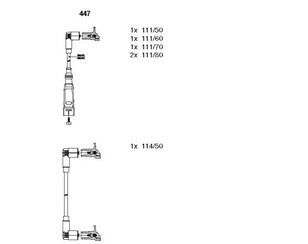 Провода высокого напряж. к-кт для Audi 100/200 [44] 1983-1991 новый