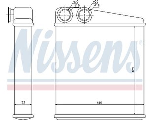 Радиатор отопителя для Nissan Micra (K12E) 2002-2010 новый