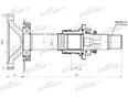 Полуось промежуточная (привод) новый