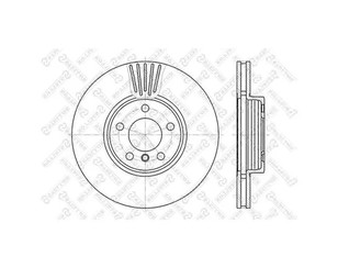 Диск тормозной передний вентилируемый для BMW X3 E83 2004-2010 новый