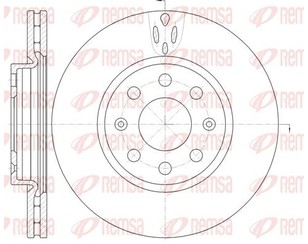 Диск тормозной передний вентилируемый для Opel Corsa D 2006-2015 новый