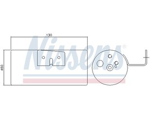 Осушитель системы кондиционирования для Mercedes Benz VANEO W414 2001-2006 новый