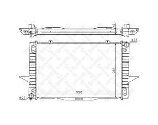 Радиатор основной для Volvo S70 1997-2000 новый