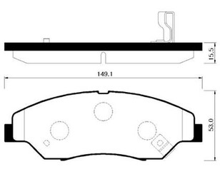 Колодки тормозные передние к-кт для Kia Retona CE 1997-2003 новый