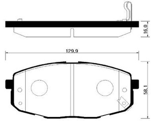 Колодки тормозные передние к-кт для Kia Ceed 2007-2012 новый