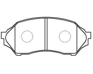 Колодки тормозные передние к-кт для Mazda 323 (BJ) 1998-2003 новый