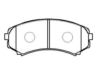 Колодки тормозные передние к-кт для Mitsubishi Grandis (NA#) 2004-2010 новый