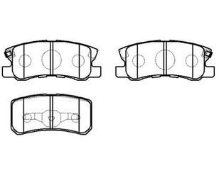Колодки тормозные задние дисковые к-кт для Citroen C-Crosser 2008-2013 новый