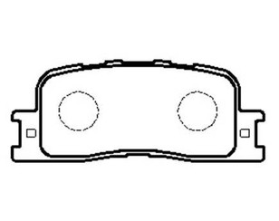 Колодки тормозные задние дисковые к-кт для Chery Fora (A21) 2006-2010 новый