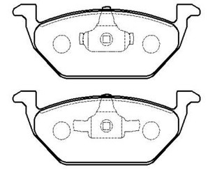 Колодки тормозные передние к-кт для Audi A2 [8Z0] 2000-2005 новый