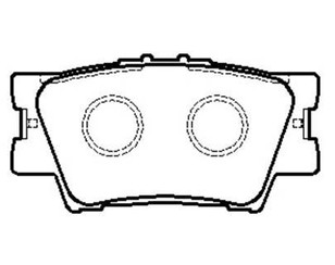 Колодки тормозные задние дисковые к-кт для Lexus ES (SV40) 2006-2012 новый