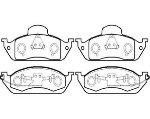 Колодки тормозные передние к-кт для Mercedes Benz W163 M-Klasse (ML) 1998-2004 новый