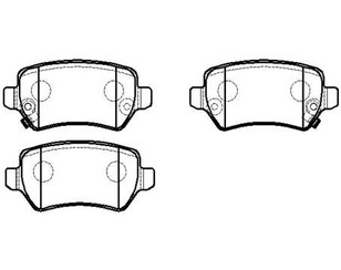 Колодки тормозные задние дисковые к-кт для Kia Ceed 2012-2018 новый