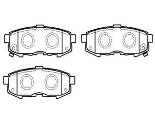 Колодки тормозные задние дисковые к-кт для Mazda MPV II (LW) 1999-2006 новый