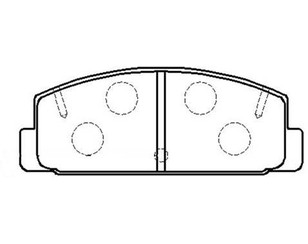 Колодки тормозные задние дисковые к-кт для Mazda 323 (BJ) 1998-2003 новый